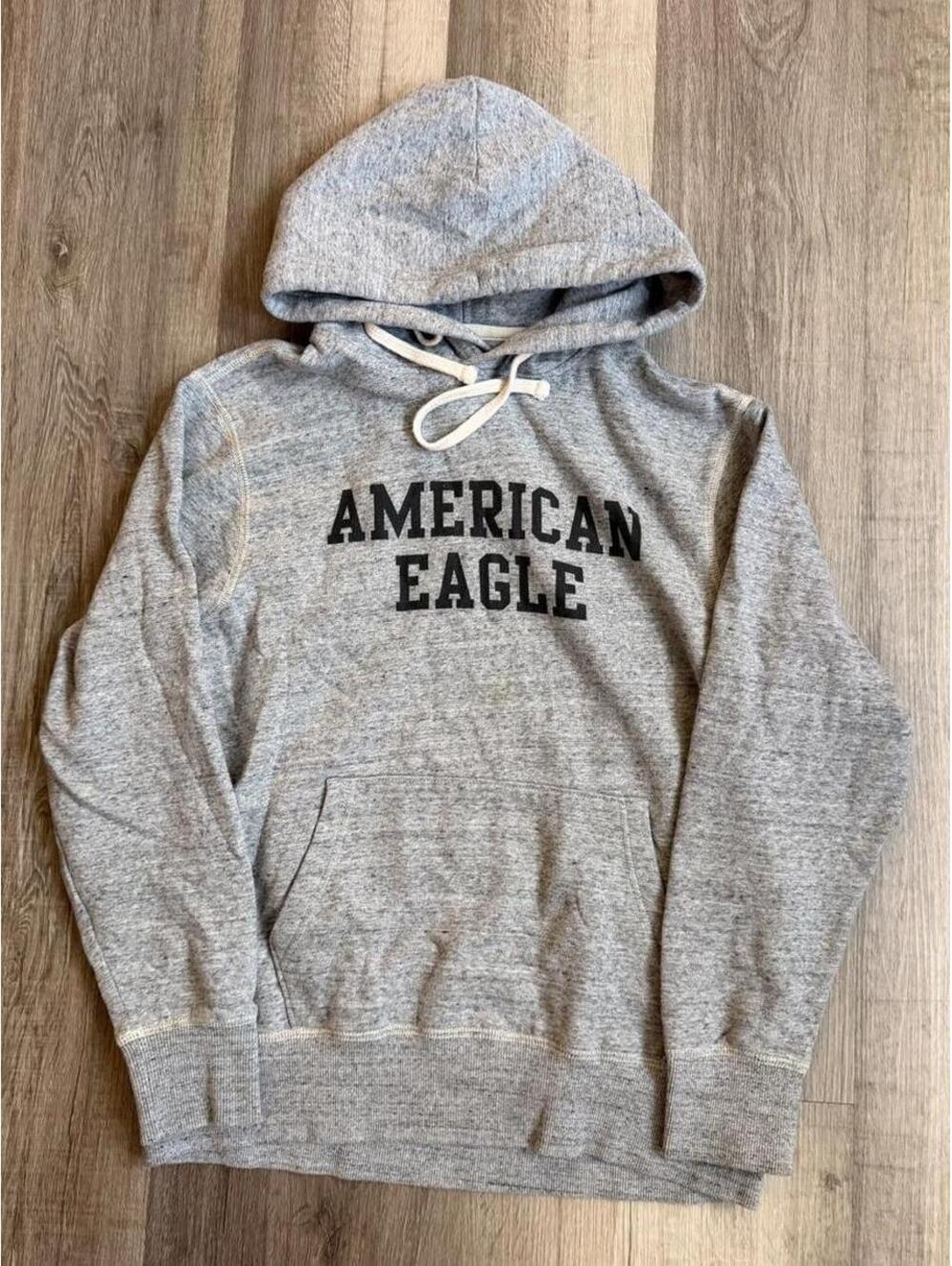 Y2K American Eagle gray hoodie sz M